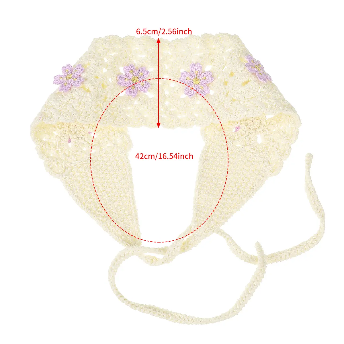 Butterfly Knitting Bandana Hair Scarf For Women Fashion Styling Headbands Ladies Retro Hair Band Hair Accessories Festival
