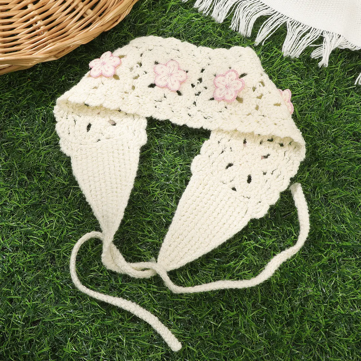 Butterfly Knitting Bandana Hair Scarf For Women Fashion Styling Headbands Ladies Retro Hair Band Hair Accessories Festival