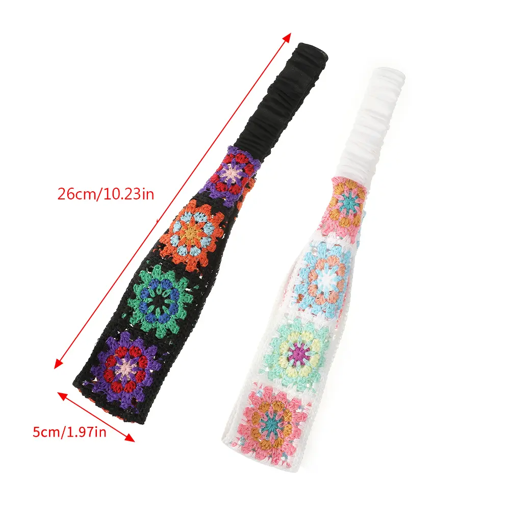 Knitting Flower Headbands Bandana Hair Band Women Retro Travel Headwarp Fashion Elastic Hair Accessories Hair Turban Scarf