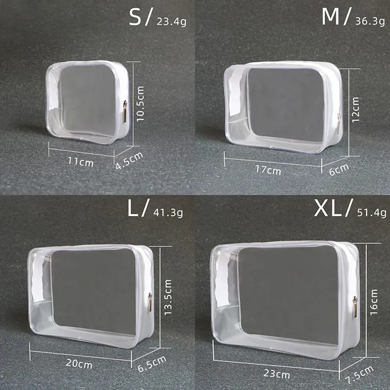 Transparent PVC Bags Travel Organizer Clear Makeup Bag Beautician Cosmetic Bag Beauty Case Toiletry Bag Make Up Pouch Wash Bags