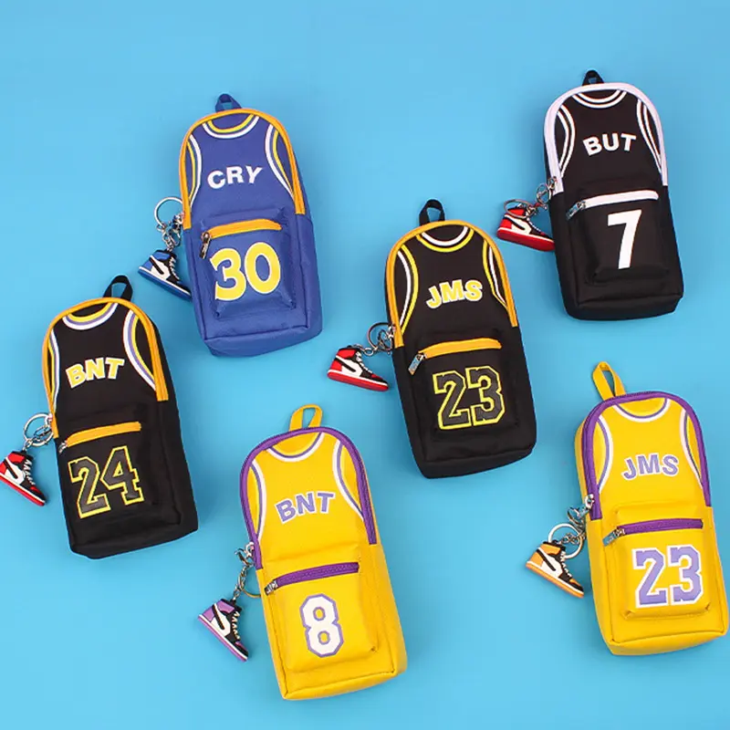 Waterproof Pencil Case Basketball Pencil Bag Multifunctional Pencil Box For Student Boy School Stationery