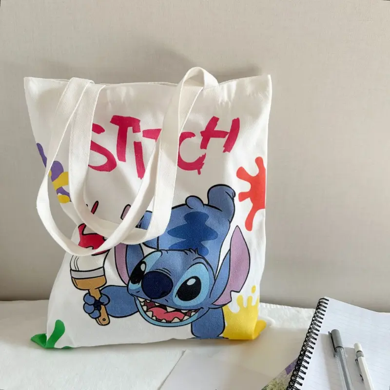 Disney Stitch Bag Crossbody Bag STITCH Cartoon Peripheral Cute Canvas Bag Shoulder Bag Lilo and Baby Same Style