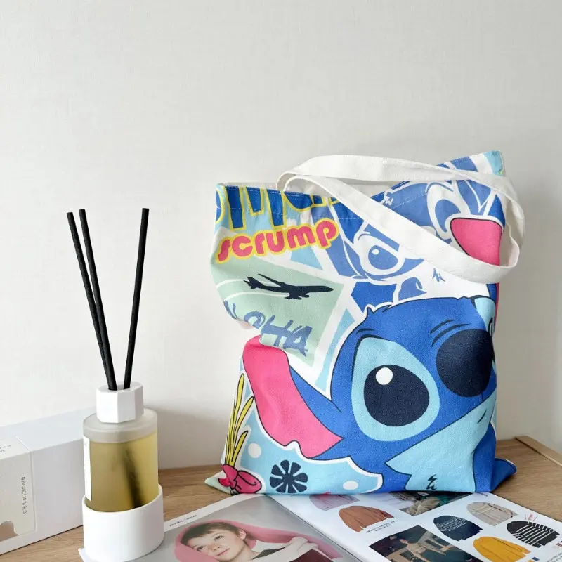 Disney Stitch Bag Crossbody Bag STITCH Cartoon Peripheral Cute Canvas Bag Shoulder Bag Lilo and Baby Same Style