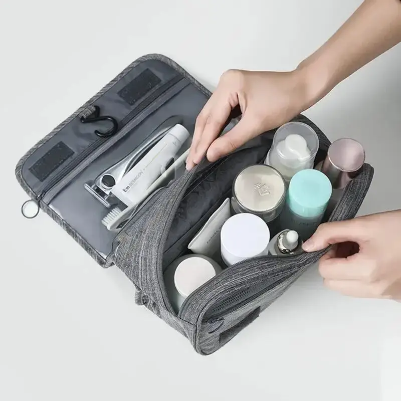 1PC Oxford Fabric Men Business Portable Storage Bag Toiletries Organizer Women Cosmetic Bag Waterproof Hanging Travel Wash Pouch