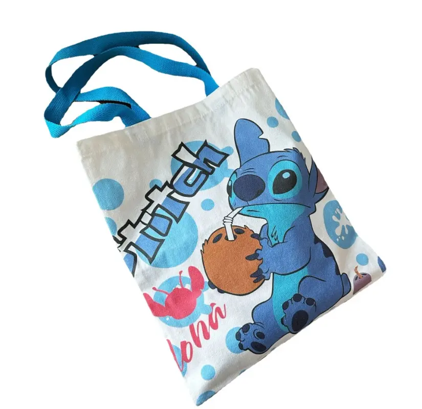 Disney Stitch Bag Crossbody Bag STITCH Cartoon Peripheral Cute Canvas Bag Shoulder Bag Lilo and Baby Same Style