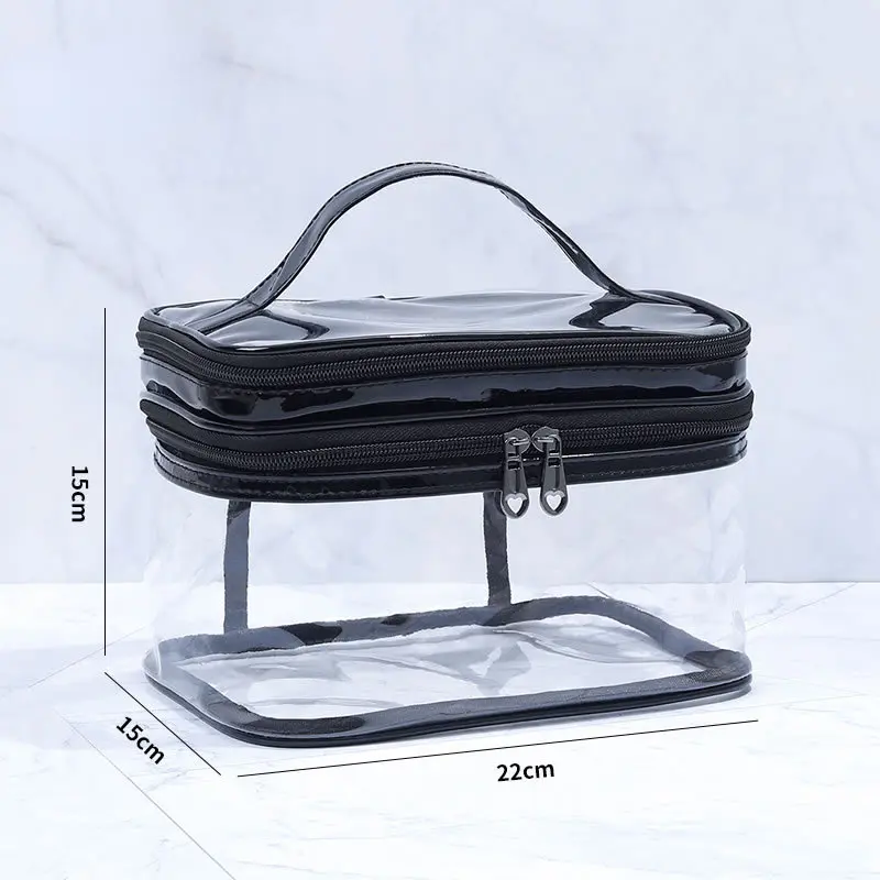 Transparent Cosmetic Bag Female Net Celebrity Large-capacity Travel Girl Portable Portable Waterproof Wash Bag Storage Bag