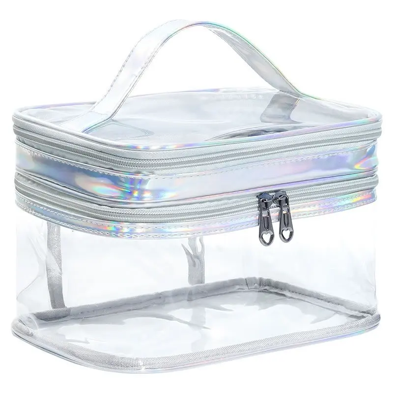 Transparent Cosmetic Bag Female Net Celebrity Large-capacity Travel Girl Portable Portable Waterproof Wash Bag Storage Bag