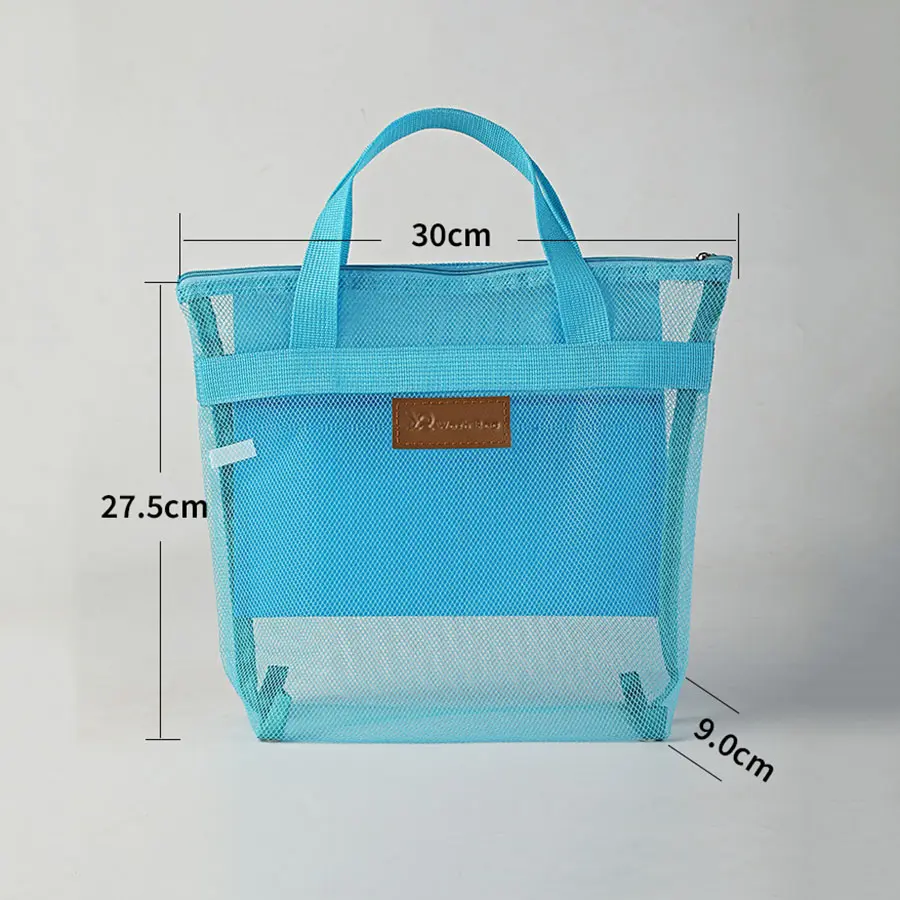 Mesh Makeup Toiletry Storage Bags Handbags Portable Travel Washing Body Shower Tools Organizer Hanging Cosmetic Organizer Pouch