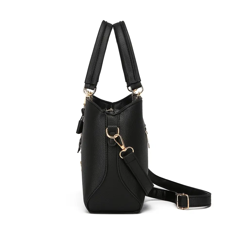Elegant Shoulder Bag with Bowknot Decoration, Multiple Compartments, Fashion Handbag, Suitable for Work, Party, and Daily Use