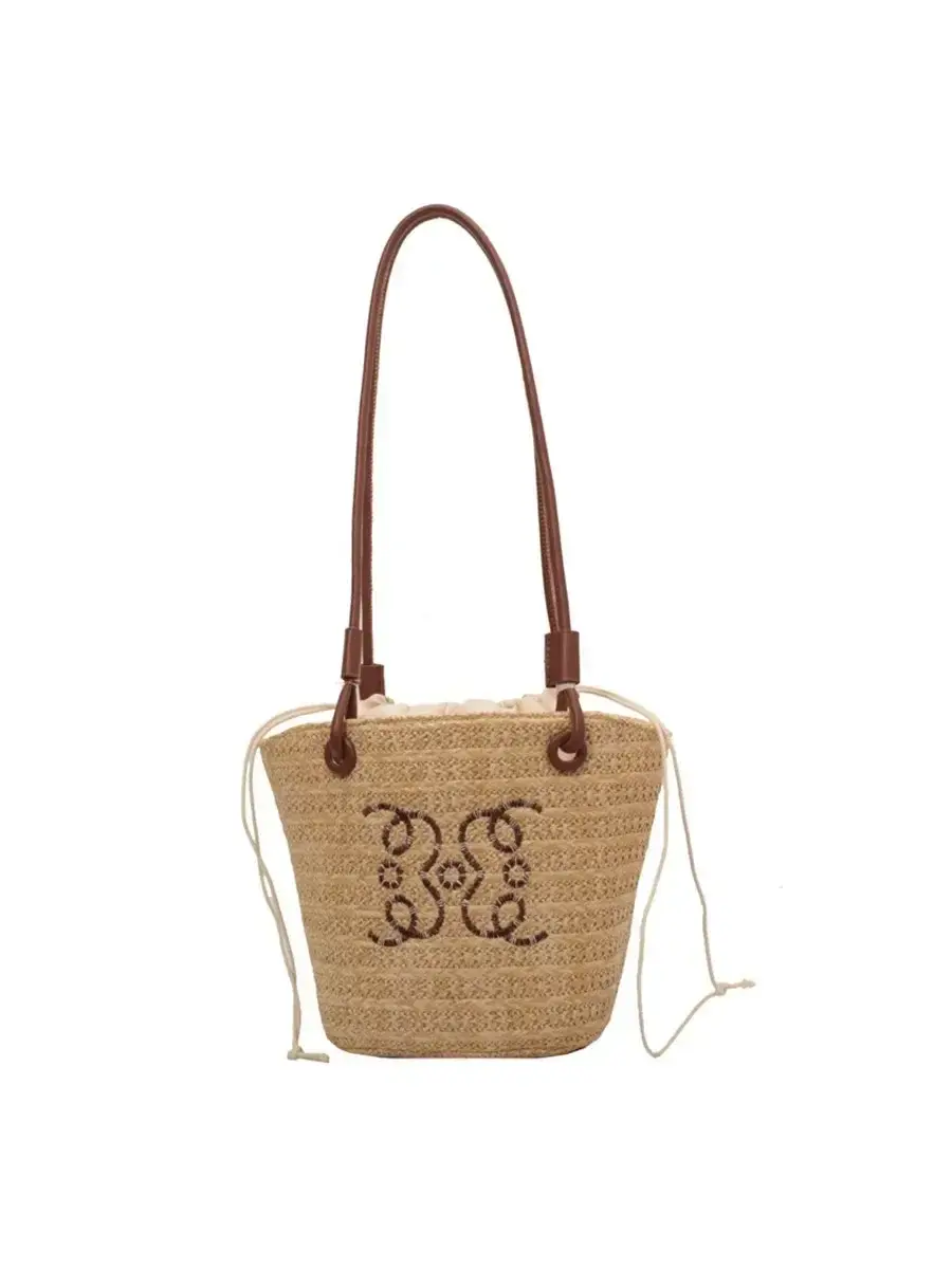 Summer New Vacation Woven Straw Bag, High Quality Seaside Beach Bag for Women, Women's Beach Bags Bucket Bag
