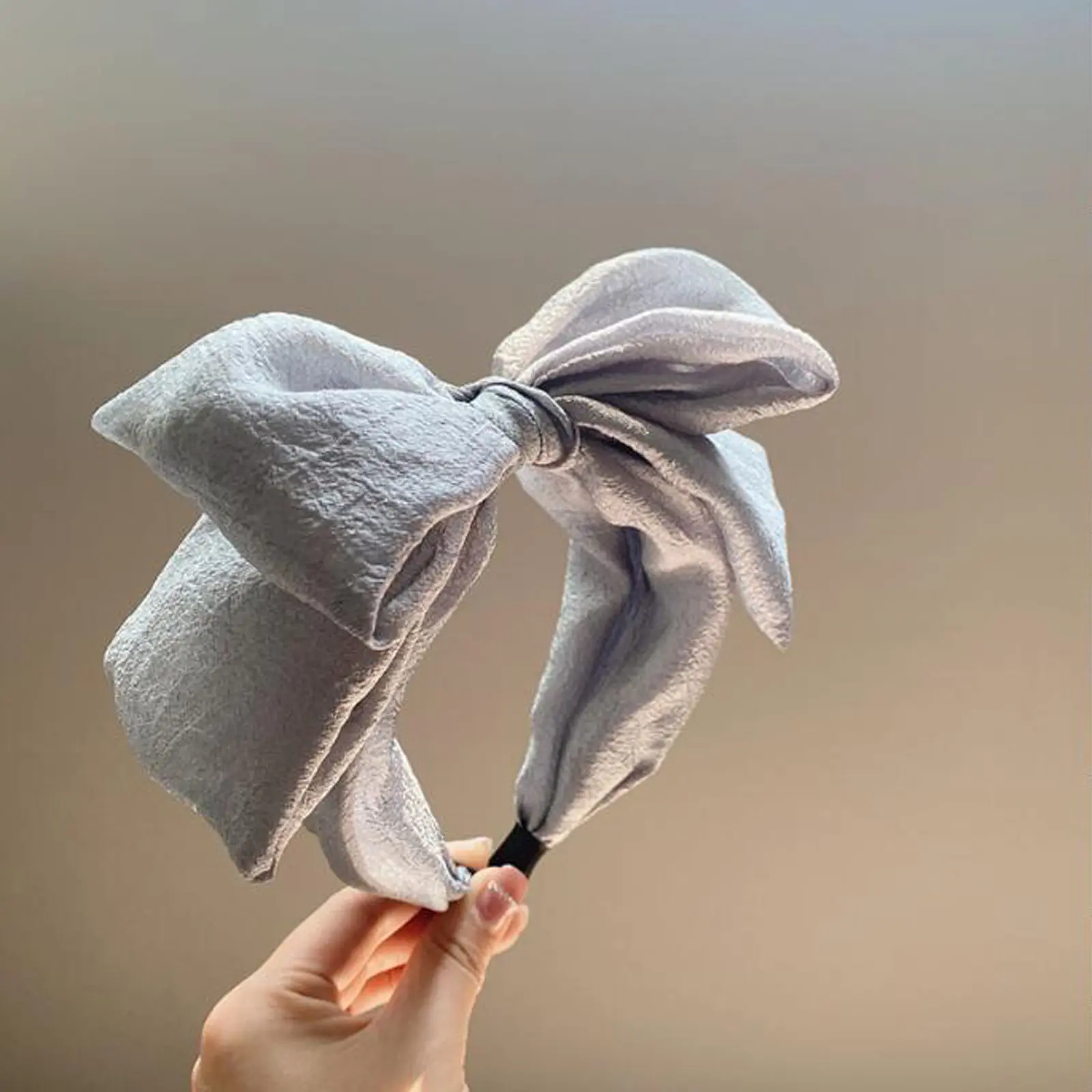 PROLY New Fashion Women Headband Big Bow Knot Hairband Casual Headwear Fresh Color Summer Turban Wide Side Hair Accessories