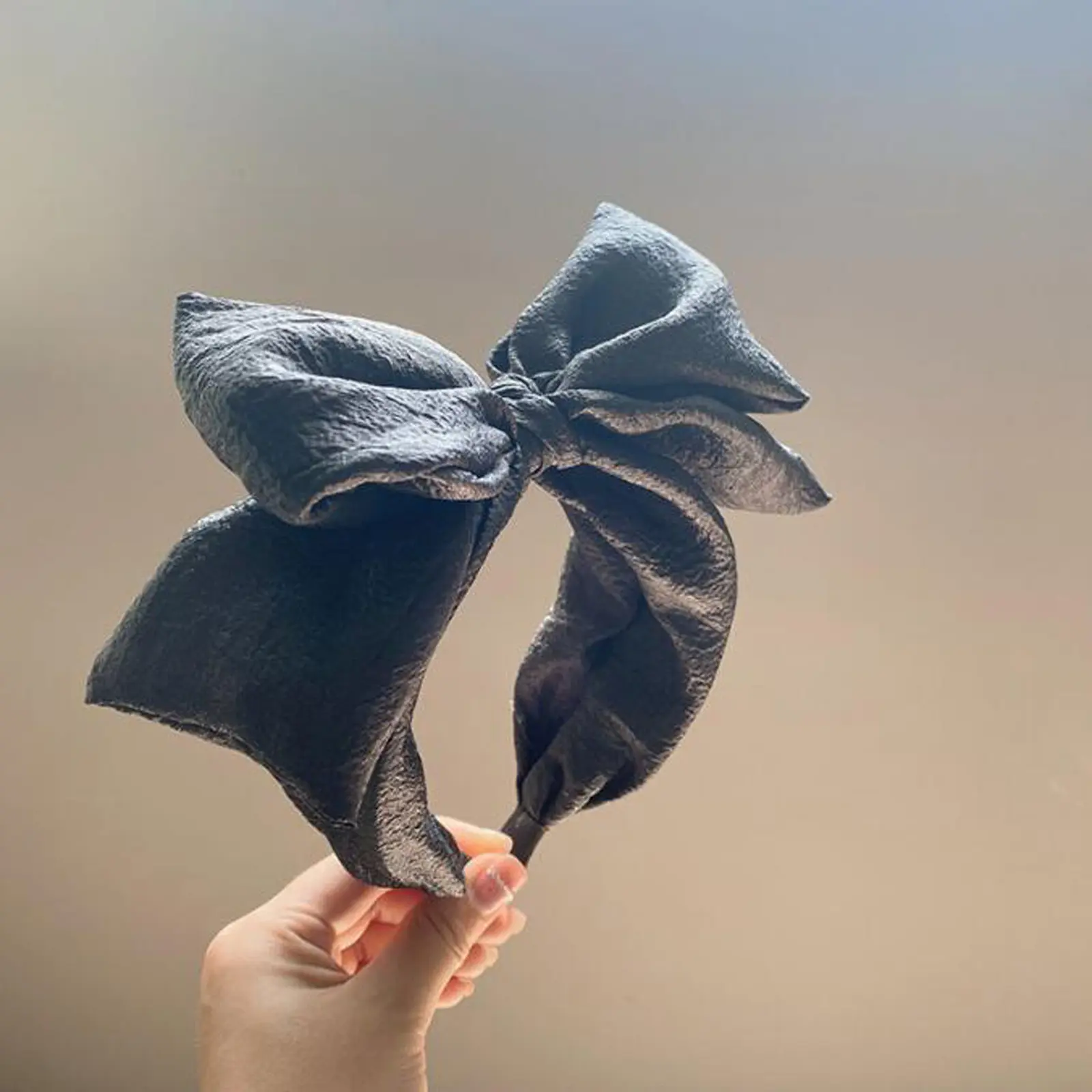 PROLY New Fashion Women Headband Big Bow Knot Hairband Casual Headwear Fresh Color Summer Turban Wide Side Hair Accessories