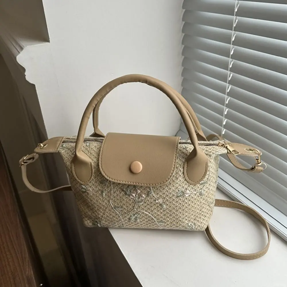 Handmade Braid Straw Bag Large Capacity Shoulder Bags Rattan Woven Handbags Messenger Bag Fashion Summer Beach Crossbody Bag