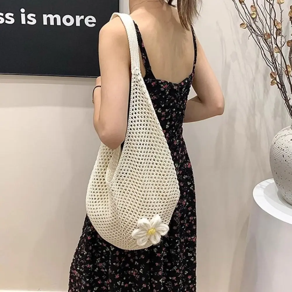 Bohemian Style Straw Wicker Woven Bags Large Capacity Fashion Shoulder Crossbody Bag Summer Beach Bag