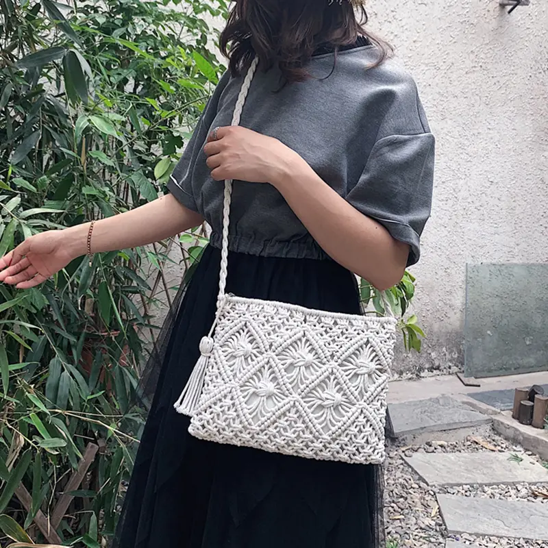 Fashion Woven Shoulder Bags Straw Summer Women Weave Crossbody Beach Travel Handbag Female Bag Women Messenger Bags Bolsa