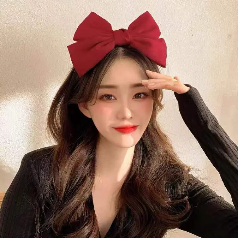 Bowknot Hairband Trendy Star Style Sweet LargeBow Ins Fashionable Hair Accessory
