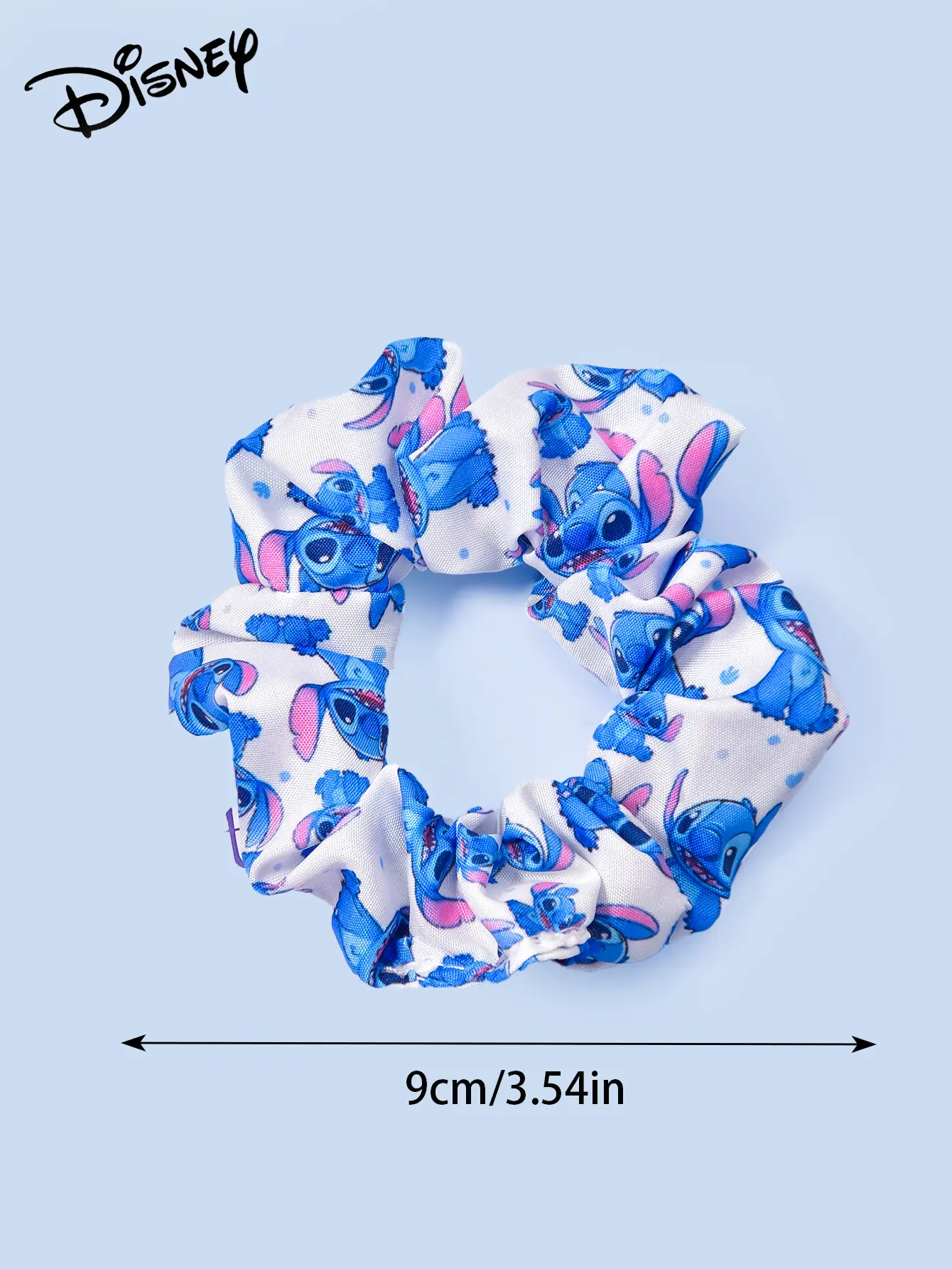 3 Disney Stitch digital print large elastic hair bands, perfect for parties, back-to-school day and as gifts for teenagers.