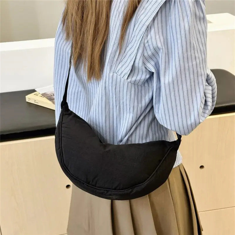 Casual Nylon Hobos Crossbody Bag for Women Designer Shoulder Bags Large Capacity Tote Lady Travel Shopper Bag Female Purses 2025