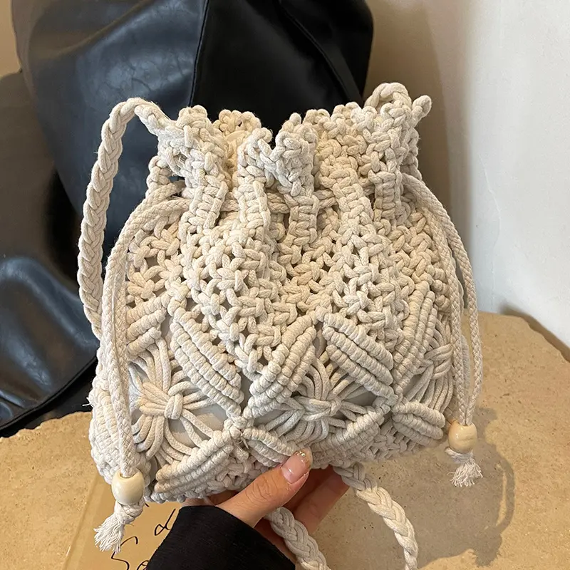 Woven bag, fashionable and versatile, Western style single shoulder armpit bag, hand-held straw woven bag, vacation beach bag, t