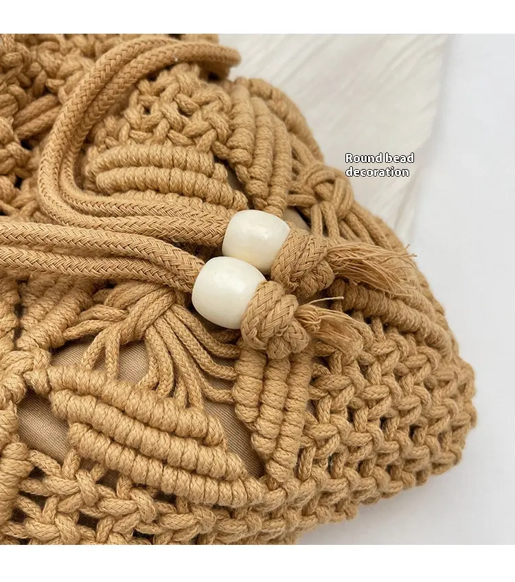 Woven bag, fashionable and versatile, Western style single shoulder armpit bag, hand-held straw woven bag, vacation beach bag, t