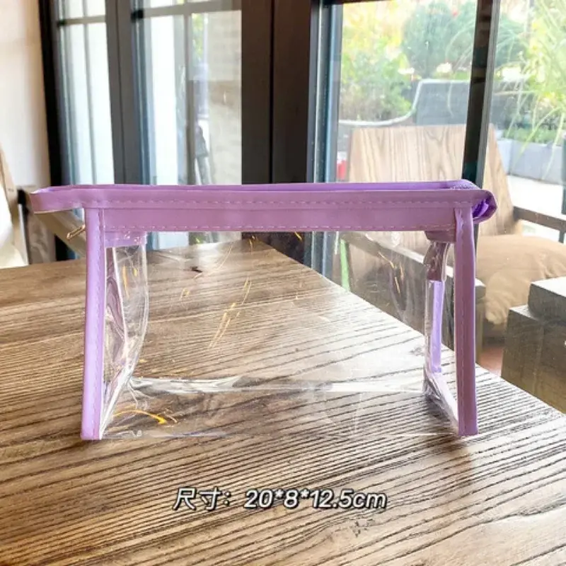 1PC Large Capacity Clear Cosmetic Bag Travel Waterproof Storage Makeup Organizer Bags Girl Transparent Pencil Case Makeup Case