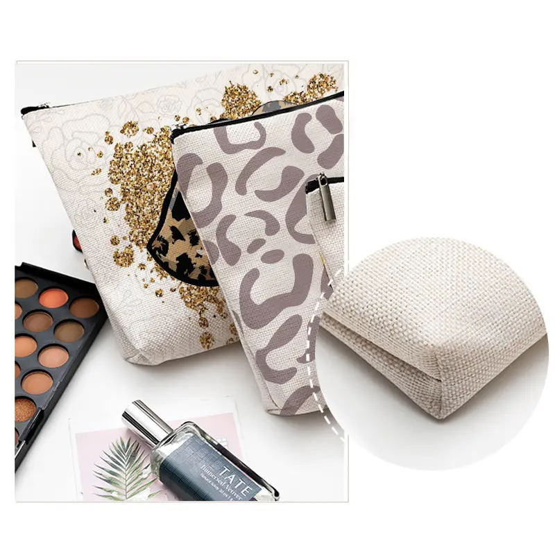 Kim Oil Painting Golden Tears Print Women Cosmetic Bags Lovely Casual Travel Portable Storage Handbags Makeup Bag Toiletry Bags