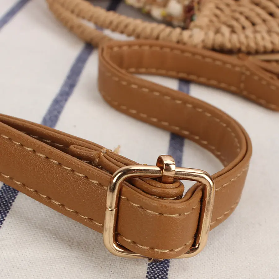 Summer Women Straw Woven Handbags Leisure Boho Weaving Shoulder Satchels Crossbody Bags Paper Rope Rattan Beach Woven Bag Purses