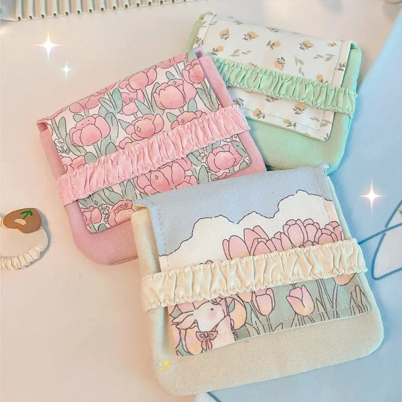 Women Small Bag Sanitary Napkin Storage Bag Student Travel Portable Small Sanitary Pad Monthly Bag