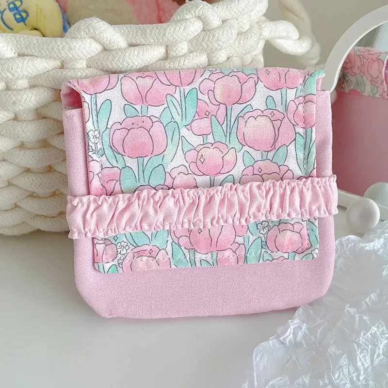 Women Small Bag Sanitary Napkin Storage Bag Student Travel Portable Small Sanitary Pad Monthly Bag