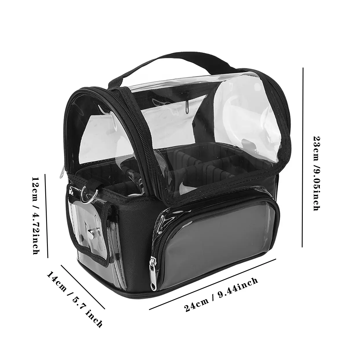 YANZAI New PVC Makeup Bag For Women Large Capacity Travel Waterproof Transparent .