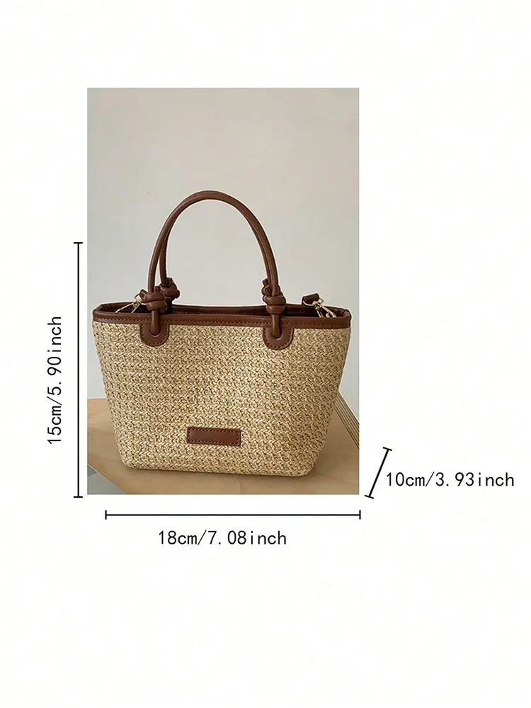 2025 New Straw Woven Bag Beach Vacation Beach Bag Fashion and Leisure Woven Women's Bag, Crossbody Bag, Shoulder Bag, Handbag