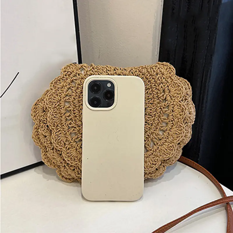 Vintage Woven Handbag New Vacation Round Summer Beach Bag Fashion Crossbody Bag Ladies Messenger Bags