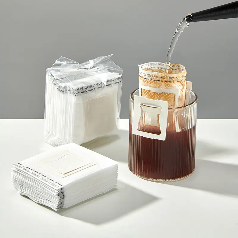 200Pcs Hanging Ear Coffee Filter Paper Disposable Drip Coffee Bags Portable Coffee Strainer for Home Camping Coffee Accessories