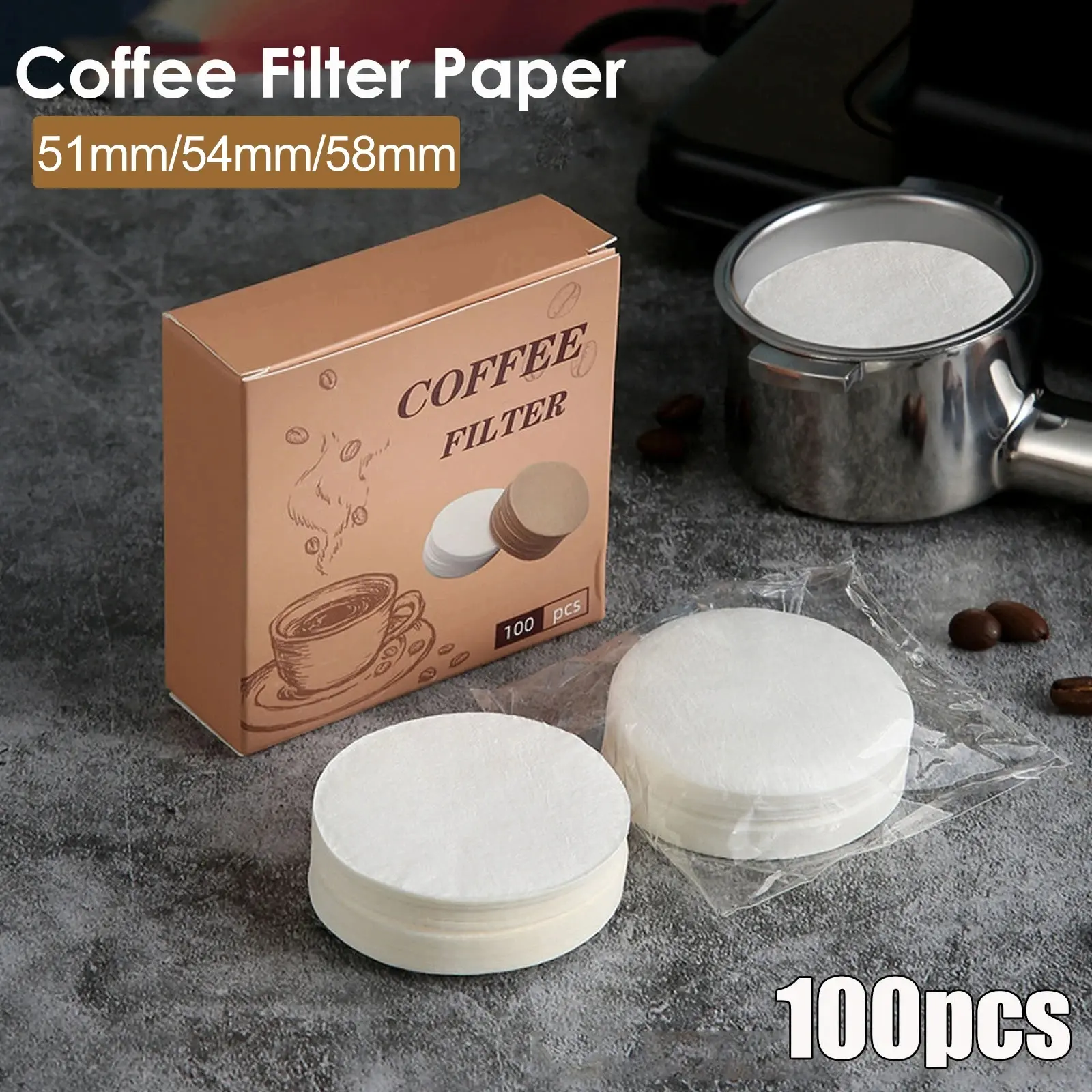 50/100/200Pcs Coffee Filter Paper Bags Disposable Drip Coffee Bag Portafilter Hanging Ear Espresso Coffee Accessories Tea Tool