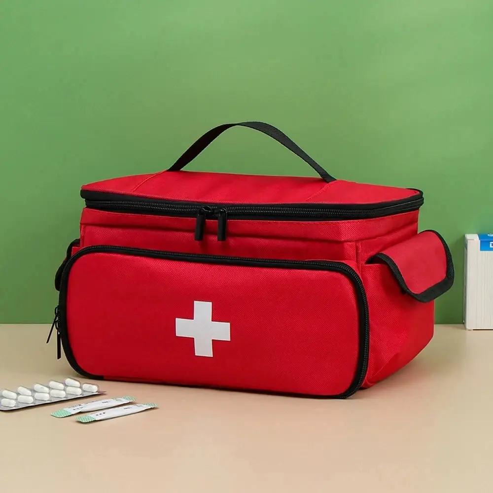 Portable Medicine Storage Bag Family Medical Supplies Storage Bag Outdoor Travel Emergency Kit Home Drug Storage Pouch