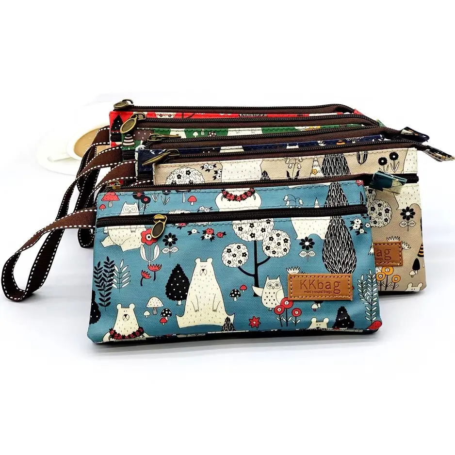 Cute Animals Wallet Zipper Purse Cartoon Small Coin Purse Lightweight Storage Bag Money Bag Key Card Holder For Student Women