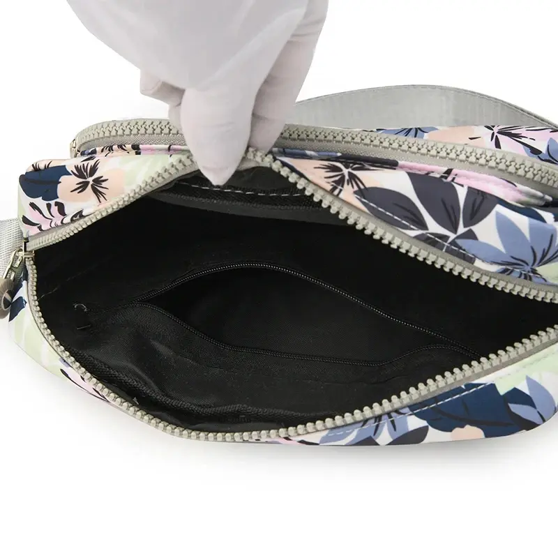 Multi-printed Oxford Cloth Shoulder Bag Multi-compartment Bag Mobile Phone Bag Water-repellent All-match Women's Crossbody Bag