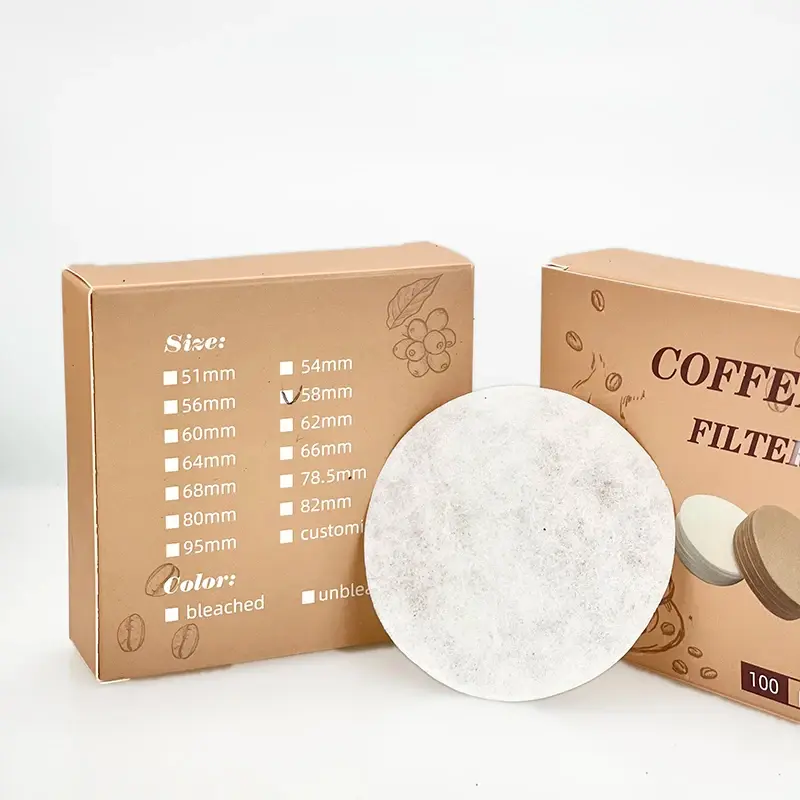 400Pcs Coffee Filter Paper Espresso Paper Filters 51mm 53mm 58mm Screen For Delonghi Breville Portafilter Machine Tools