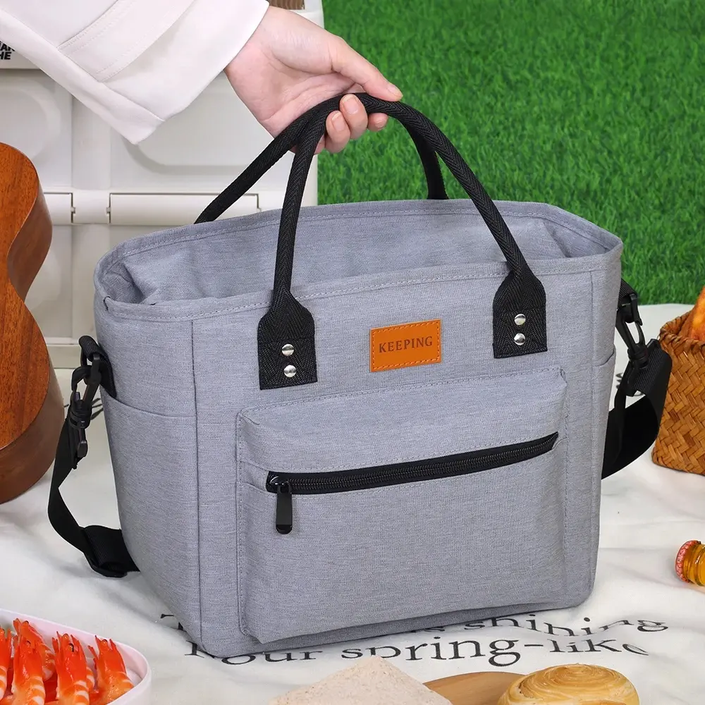 Portable Insulated Bag for Office Workers To Pack Lunch Box Bag with Rice Portable Lunch Box Bag Picnic Waterproof Ice Bag