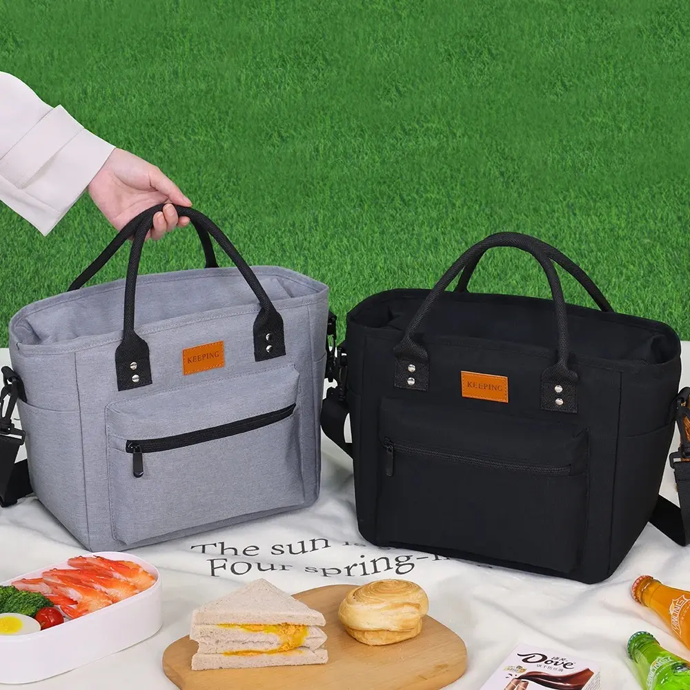Portable Insulated Bag for Office Workers To Pack Lunch Box Bag with Rice Portable Lunch Box Bag Picnic Waterproof Ice Bag