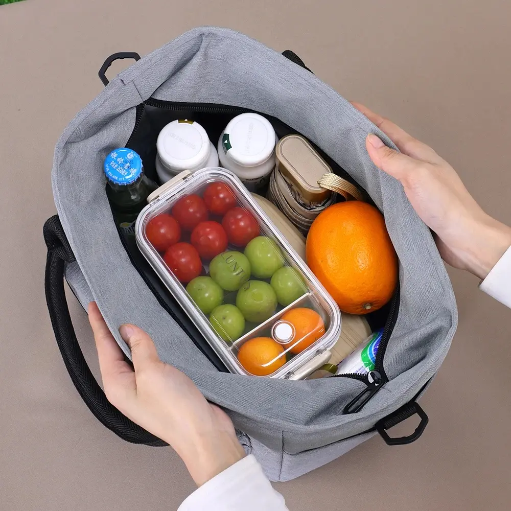 Portable Insulated Bag for Office Workers To Pack Lunch Box Bag with Rice Portable Lunch Box Bag Picnic Waterproof Ice Bag