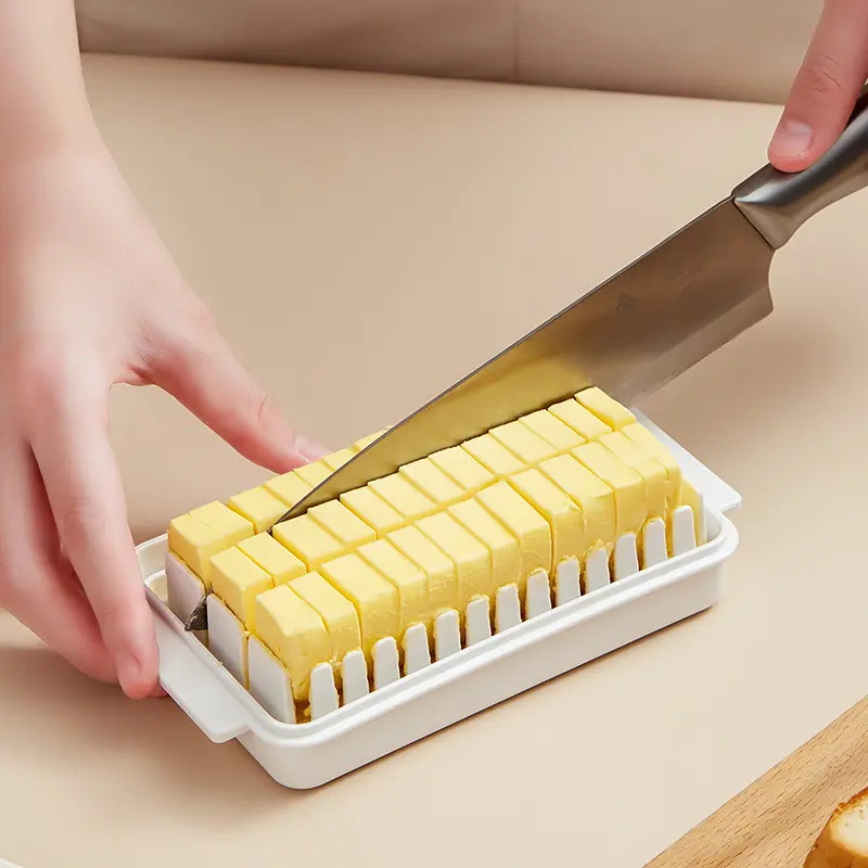 Butter Cutting Box Auxiliary Covered Butter Cutter Storage Storage Box Baked Cheese Cheese Slicing Storage Box