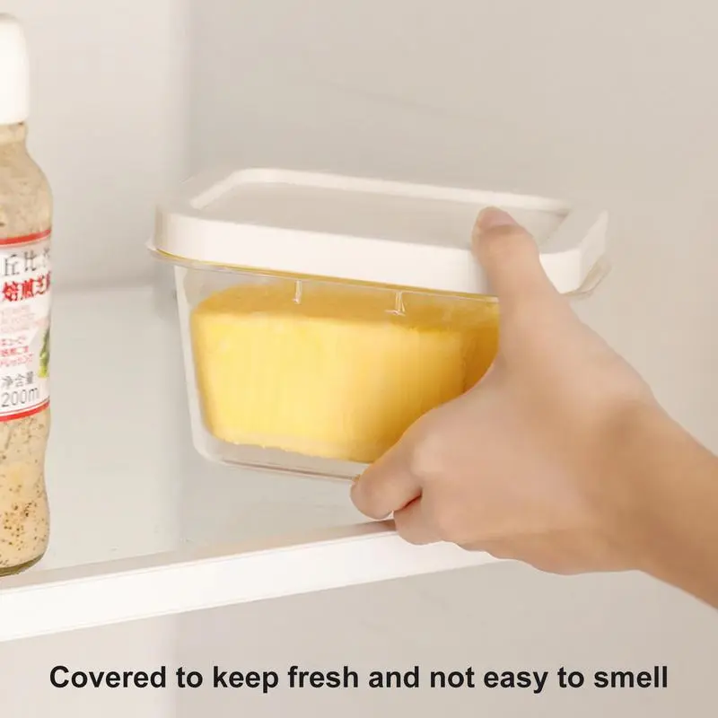 Butter Dish Keeper With Sealed Plastic Lid Cutter Slicer Butter Cutting Storage Box Refrigerator Fresh kitchen accessories