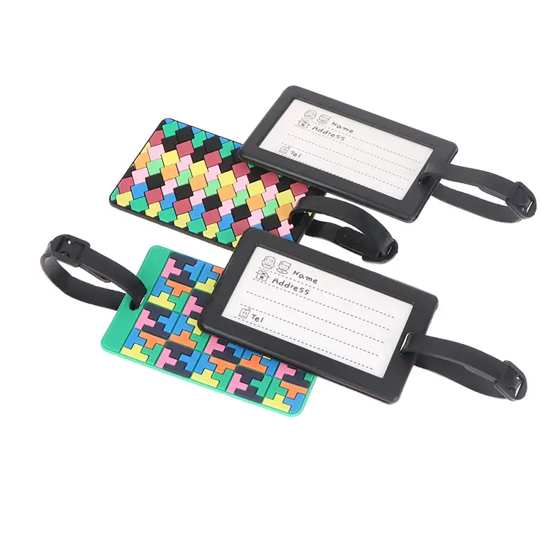 Fashion Creative Letter Not Your Bag Cute Travel Accessories Luggage Tags Suitcase Cartoon Style Silicon Portable Travel Label