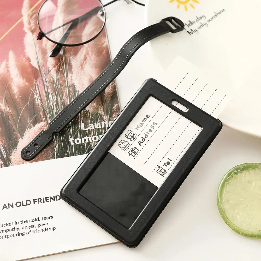 Fashion Creative Letter Not Your Bag Cute Travel Accessories Luggage Tags Suitcase Cartoon Style Silicon Portable Travel Label
