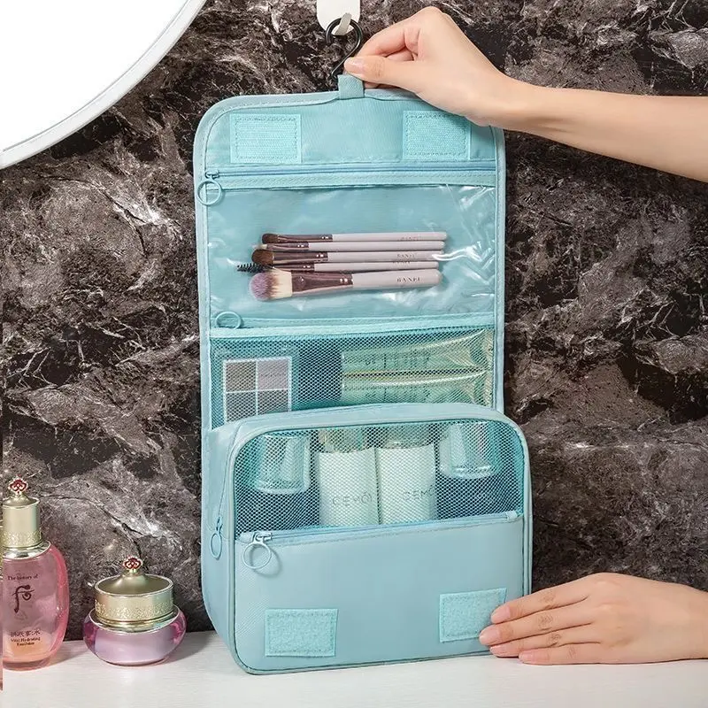 Travel Makeup Bag High Capacity Toiletries Storage Pouch Travel Make Up Organizer Waterproof Beauty Bag Bathroom Wash Bag