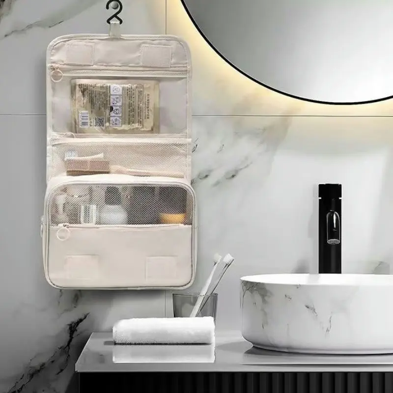 Travel Makeup Bag High Capacity Toiletries Storage Pouch Travel Make Up Organizer Waterproof Beauty Bag Bathroom Wash Bag