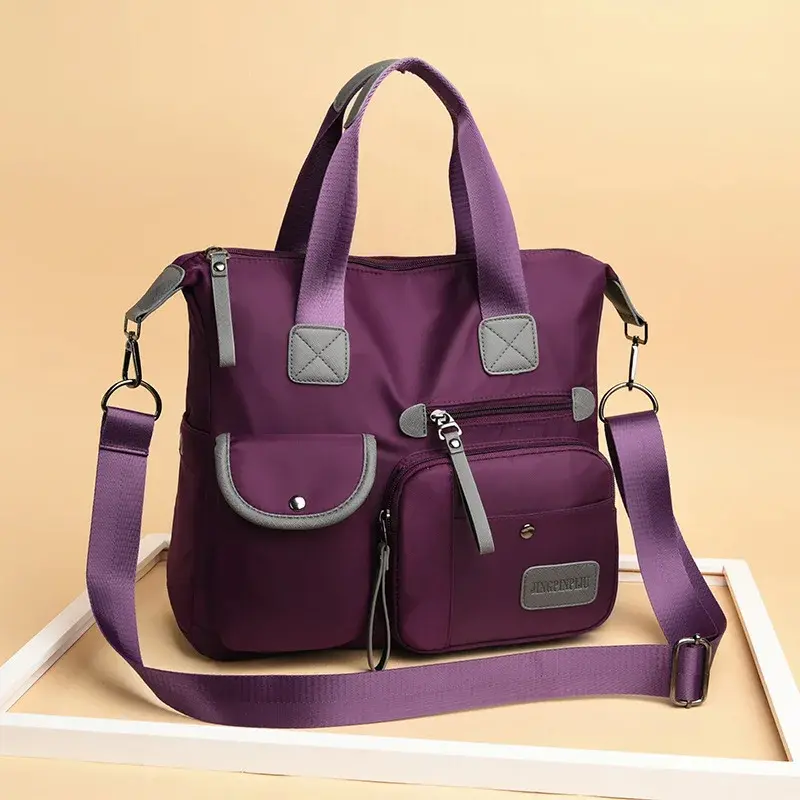 Multifunction Handbags for Women Large Capacity Casual Shopper Tote Waterproof Nylon Crossbody Shoulder Bags Bolsa Feminina