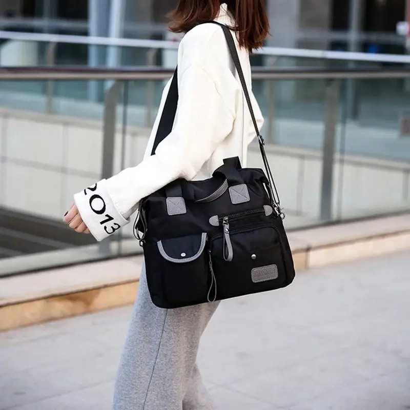Multifunction Handbags for Women Large Capacity Casual Shopper Tote Waterproof Nylon Crossbody Shoulder Bags Bolsa Feminina