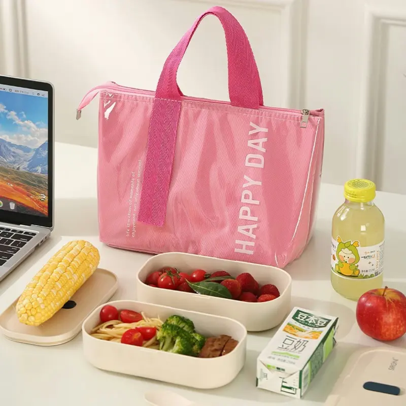 5Pcs Dopamine Lunch Box Bag for Students School Lunch Bag Thickened Aluminum Foil Camping Picnic Ice Pack, Bento Insulation Bag